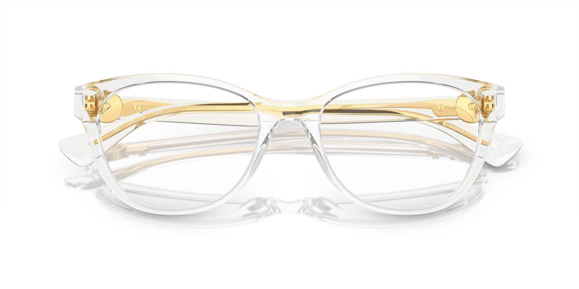Eyeglasses Versace VE 3330 (148) color cristallo shape cat eye lenses lente demo