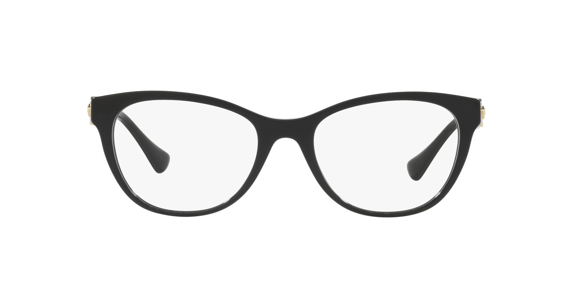 Brillen Versace VE 3330 (GB1) farbe nero form cat-eye gläser lente demo