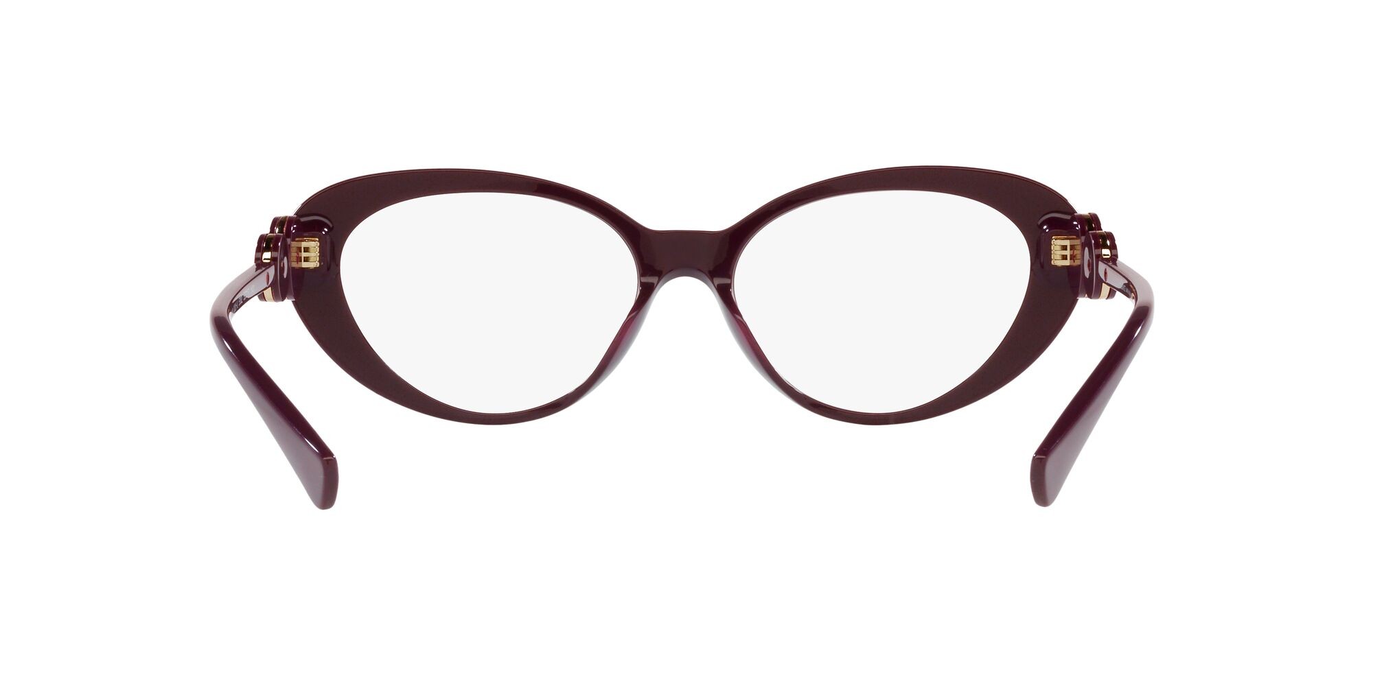 Eyeglasses Versace VE 3331U (5382) color bordeaux shape cat eye lenses lente demo