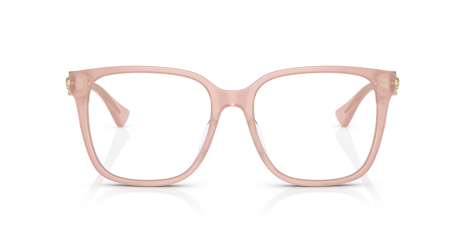 Brillen Versace VE 3332D (5392) farbe rosa opale form quadratisch gläser lente demo