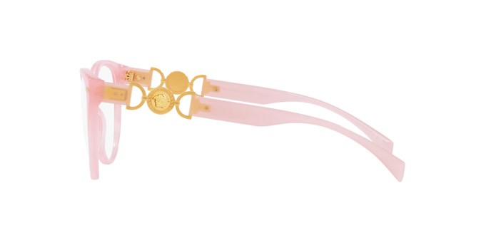 Brillen Versace VE 3334 (5402) farbe rosa opale form cat-eye gläser lente demo