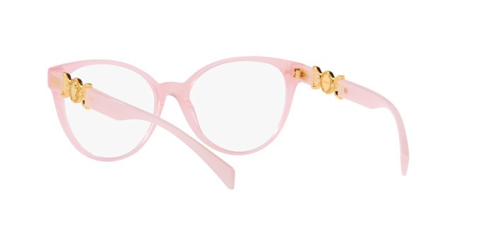 Brillen Versace VE 3334 (5402) farbe rosa opale form cat-eye gläser lente demo