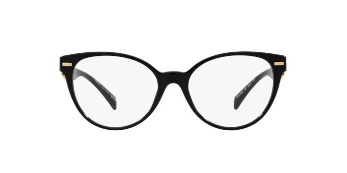 Eyeglasses Versace VE 3334 (GB1) color nero shape cat eye lenses lente demo