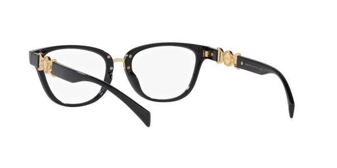 Eyeglasses Versace VE 3336U (GB1) color nero shape cat eye lenses lente demo