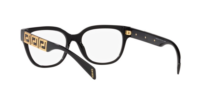 Eyeglasses Versace VE 3338 (GB1) color nero shape square lenses lente demo