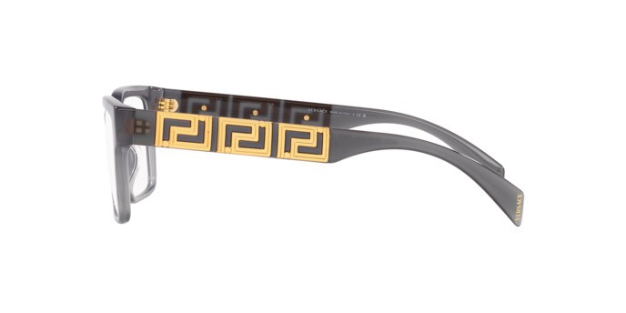 Brillen Versace VE 3339U (5406) farbe grigio opale form rechteckig gläser lente demo