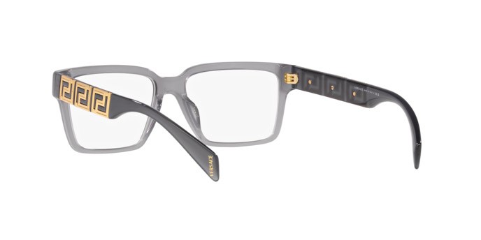 Brillen Versace VE 3339U (5406) farbe grigio opale form rechteckig gläser lente demo