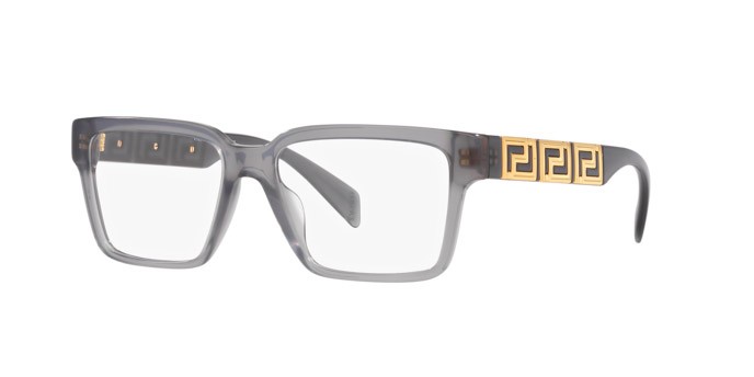 Brillen Versace VE 3339U (5406) farbe grigio opale form rechteckig gläser lente demo