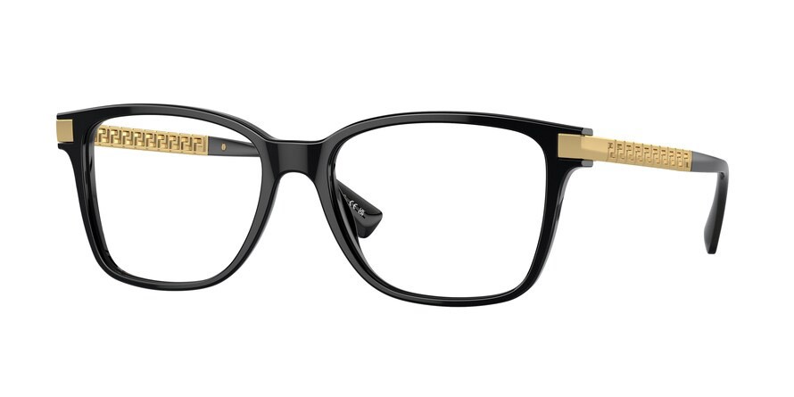 Eyeglasses Versace VE 3340U (GB1) color nero shape square lenses lente demo