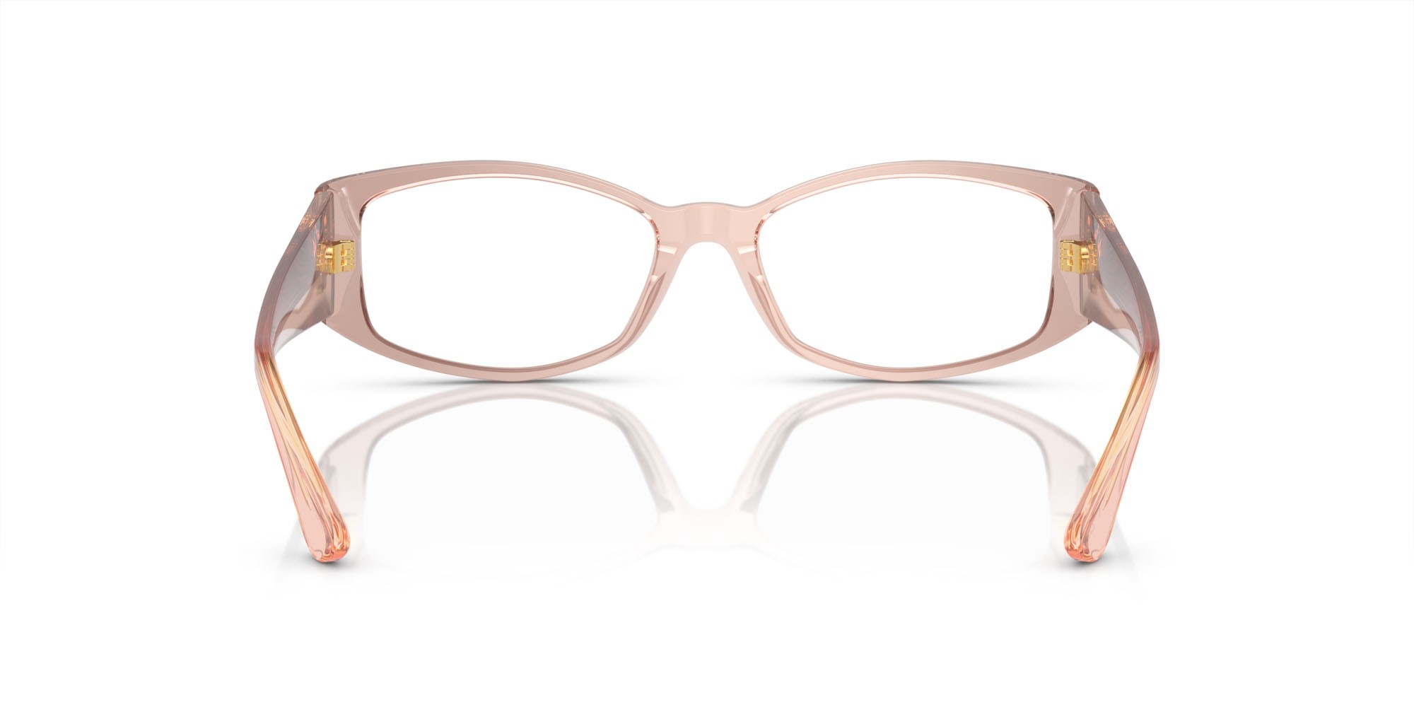 Occhiali da vista Versace VE 3343 (5431) colore beige sfumato pesca forma irregolare lenti lente demo