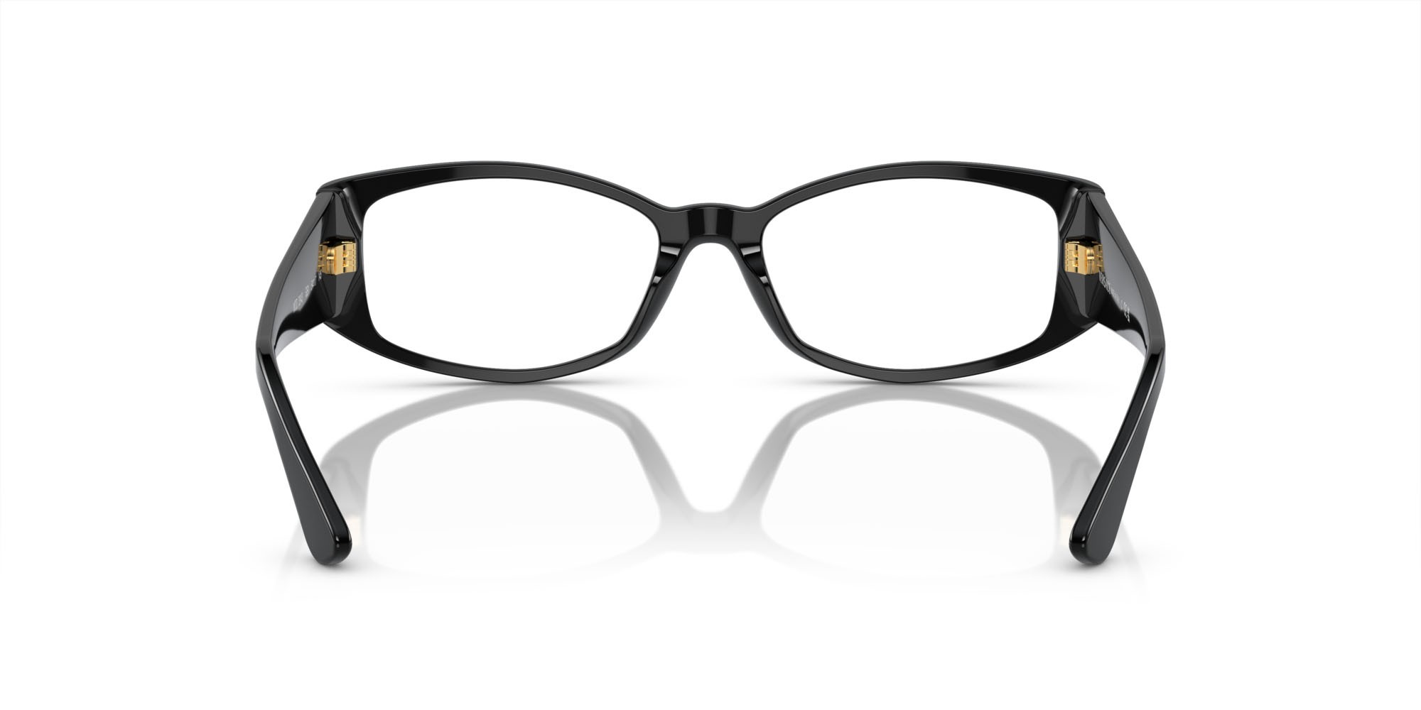 Occhiali da vista Versace VE 3343 (GB1) colore nero forma irregolare lenti lente demo