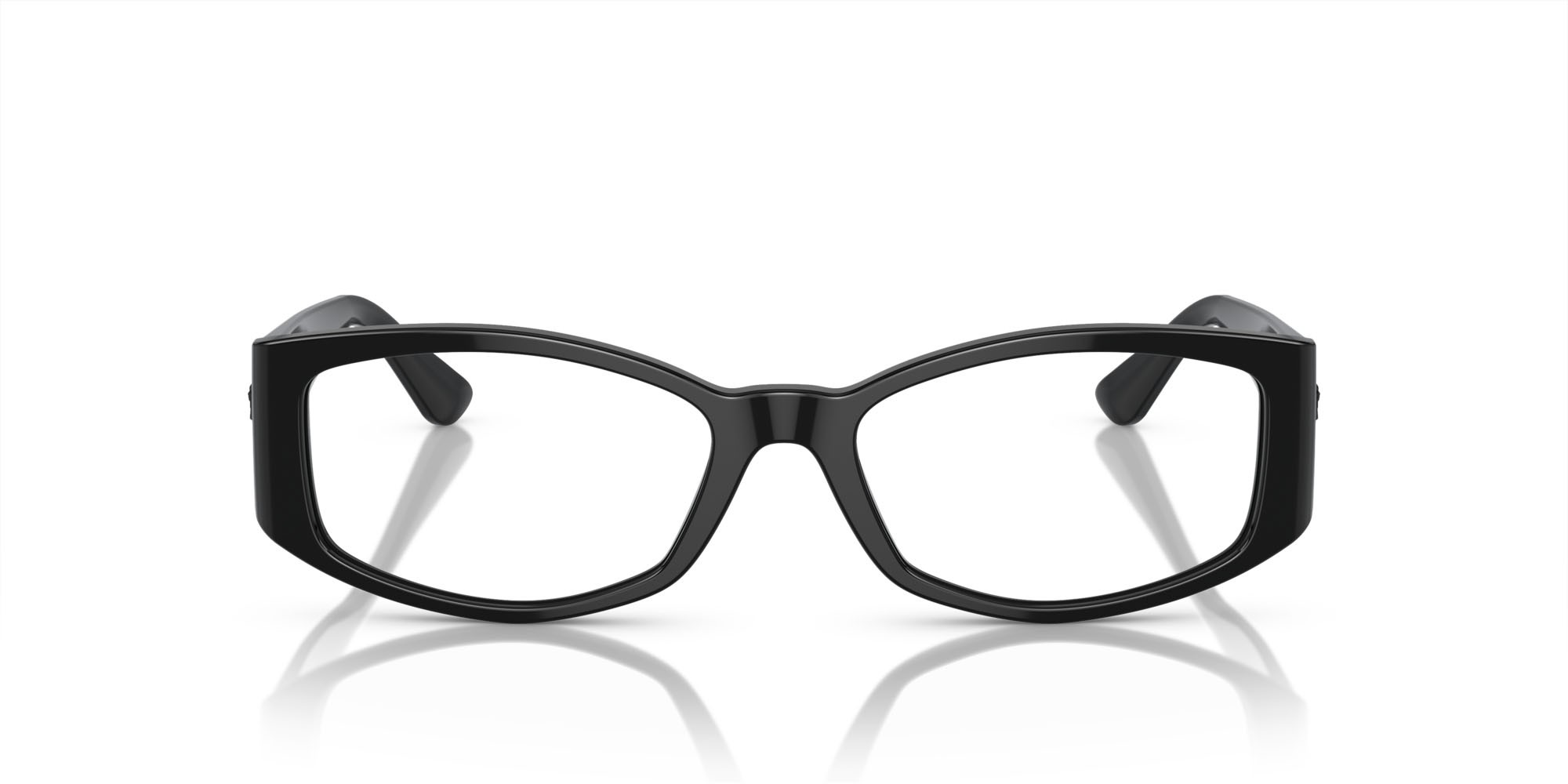 Occhiali da vista Versace VE 3343 (GB1) colore nero forma irregolare lenti lente demo