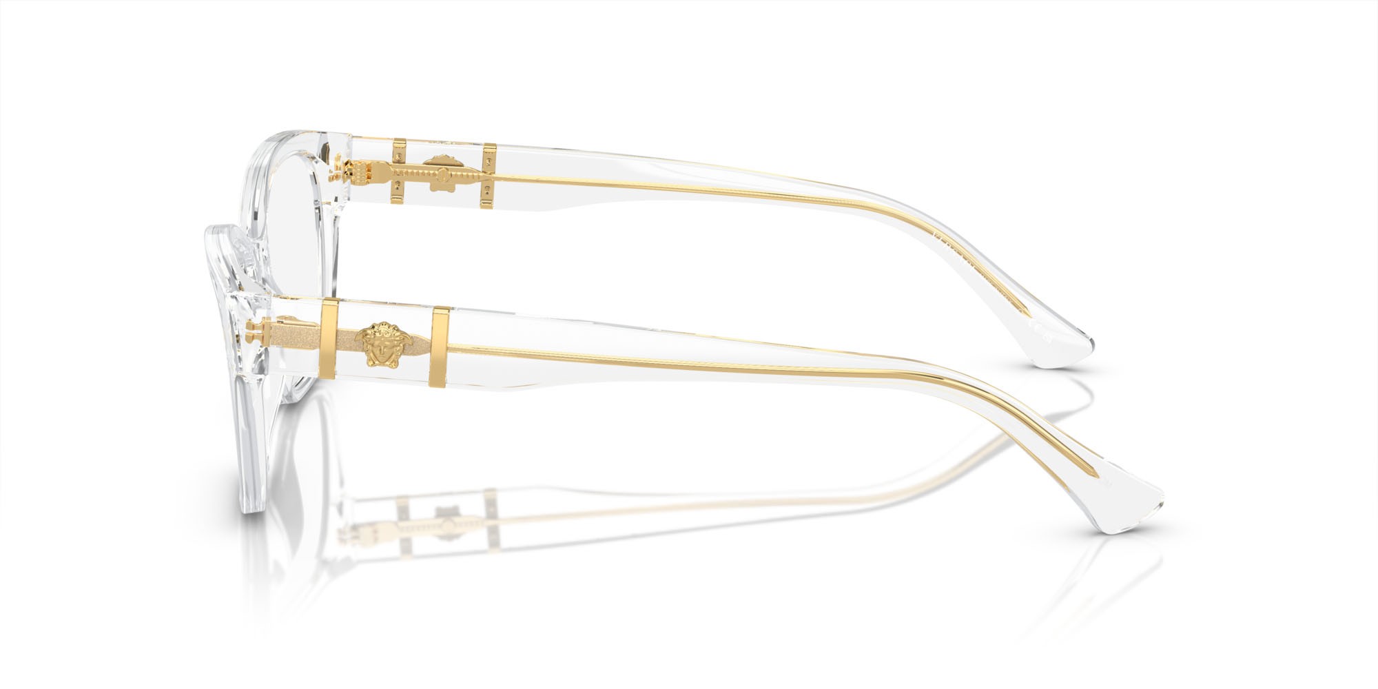 Eyeglasses Versace VE 3344 (148) color cristallo shape cat eye lenses lente demo