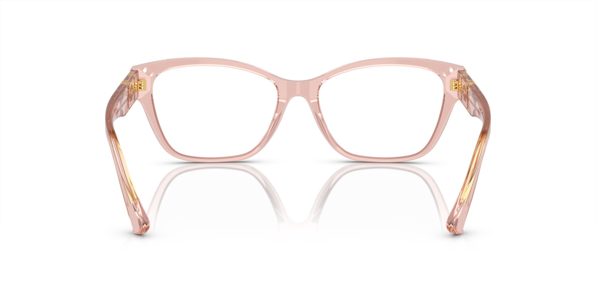 Occhiali da vista Versace VE 3344 (5434) colore marrone trasparente forma cat eye lenti lente demo
