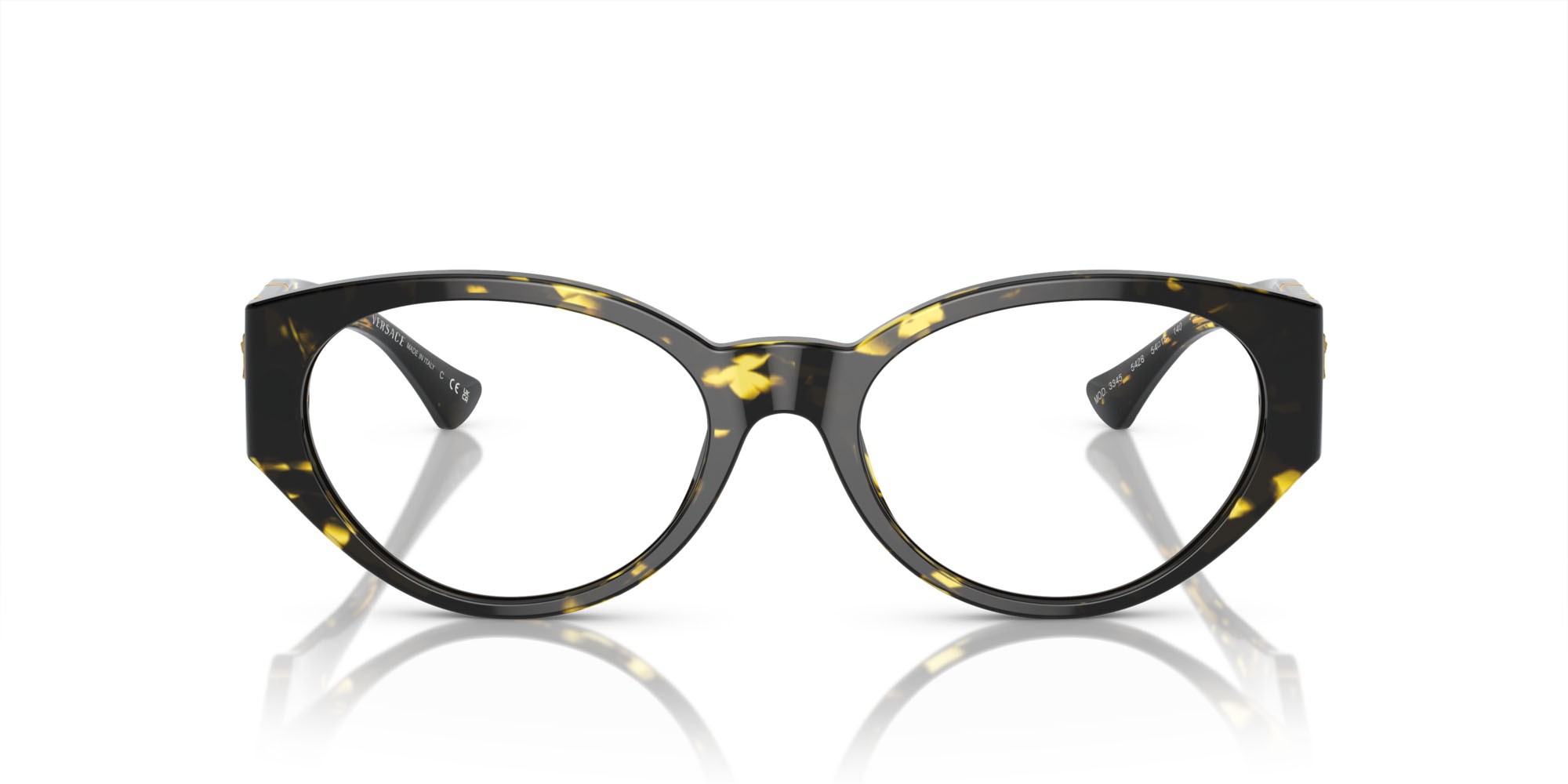 Brillen Versace VE 3345 (5428) farbe havana form oval gläser lente demo