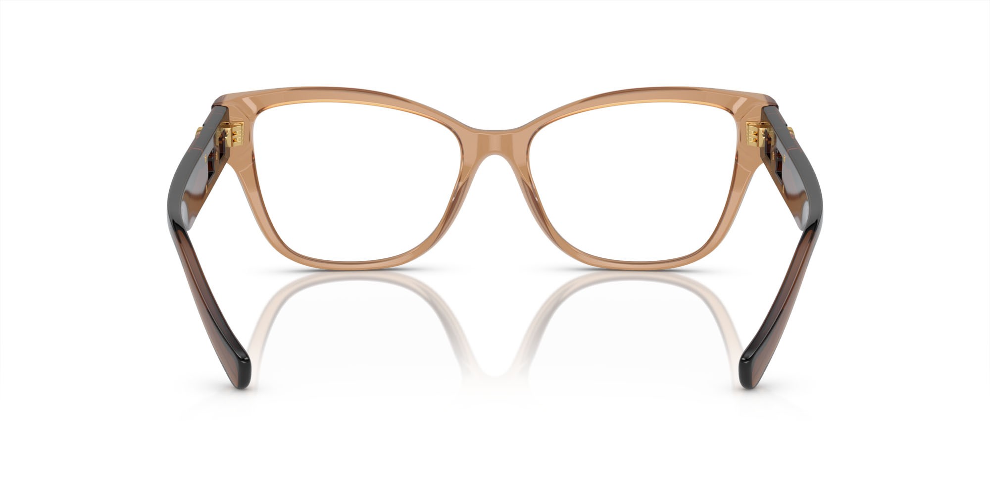 Eyeglasses Versace VE 3347 (5436) color marrone trasparente shape square lenses lente demo
