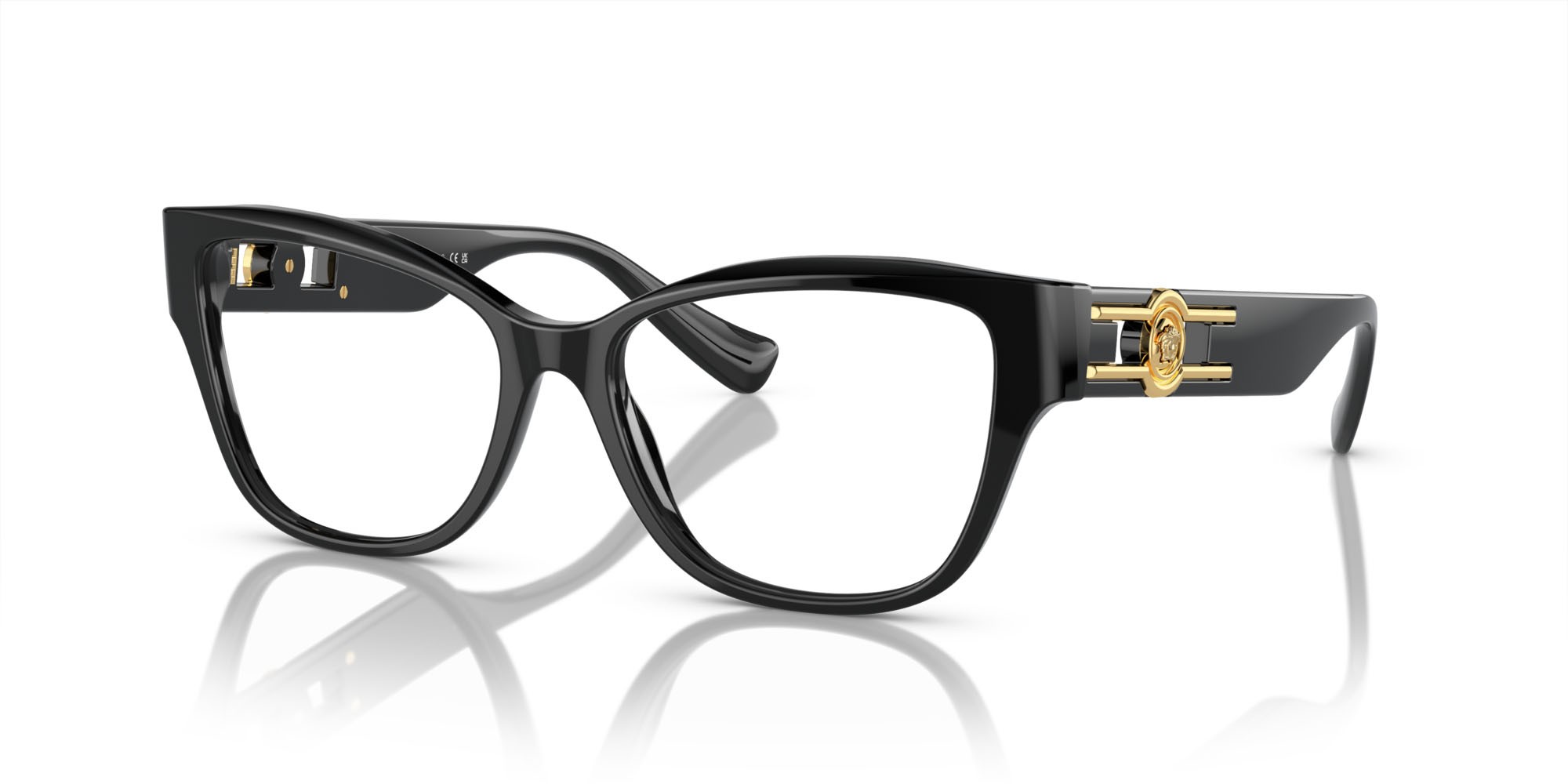 Eyeglasses Versace VE 3347 (GB1) color nero shape square lenses lente demo