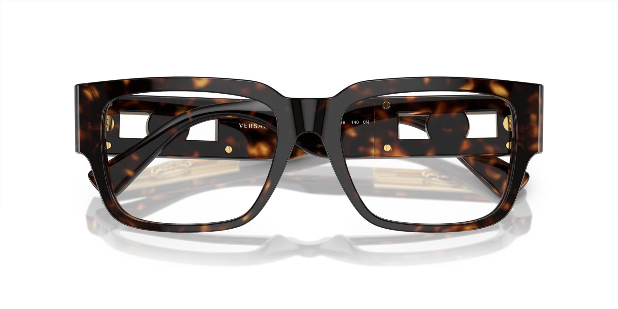 Eyeglasses Versace VE 3350 (108) color havana shape square lenses lente demo