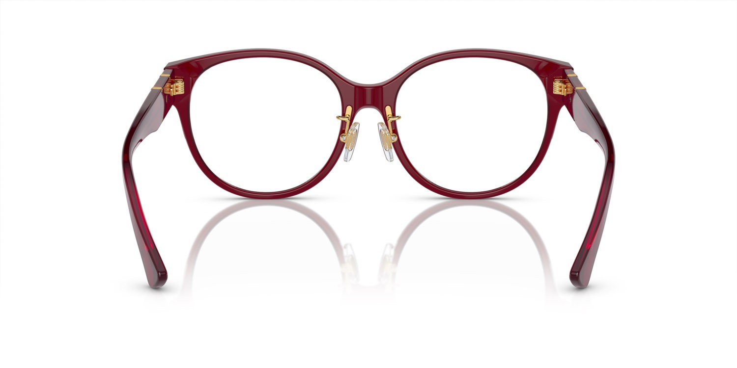 Brillen Versace VE 3351D (5430) farbe bordeaux trasparente form pantos gläser lente demo