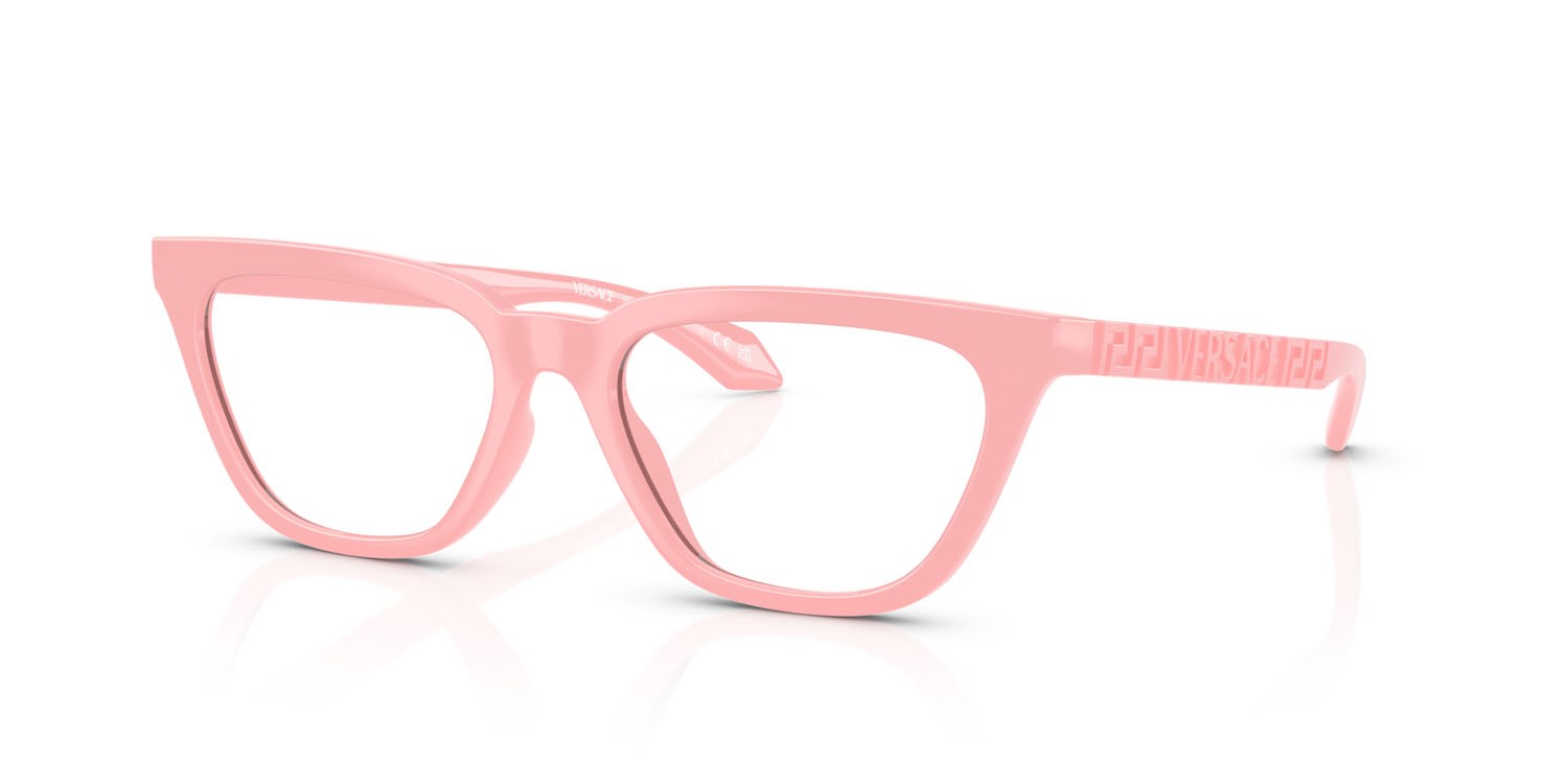 Eyeglasses Versace VE 3352U (5452) color pink bubble gum shape cat eye lenses lente demo