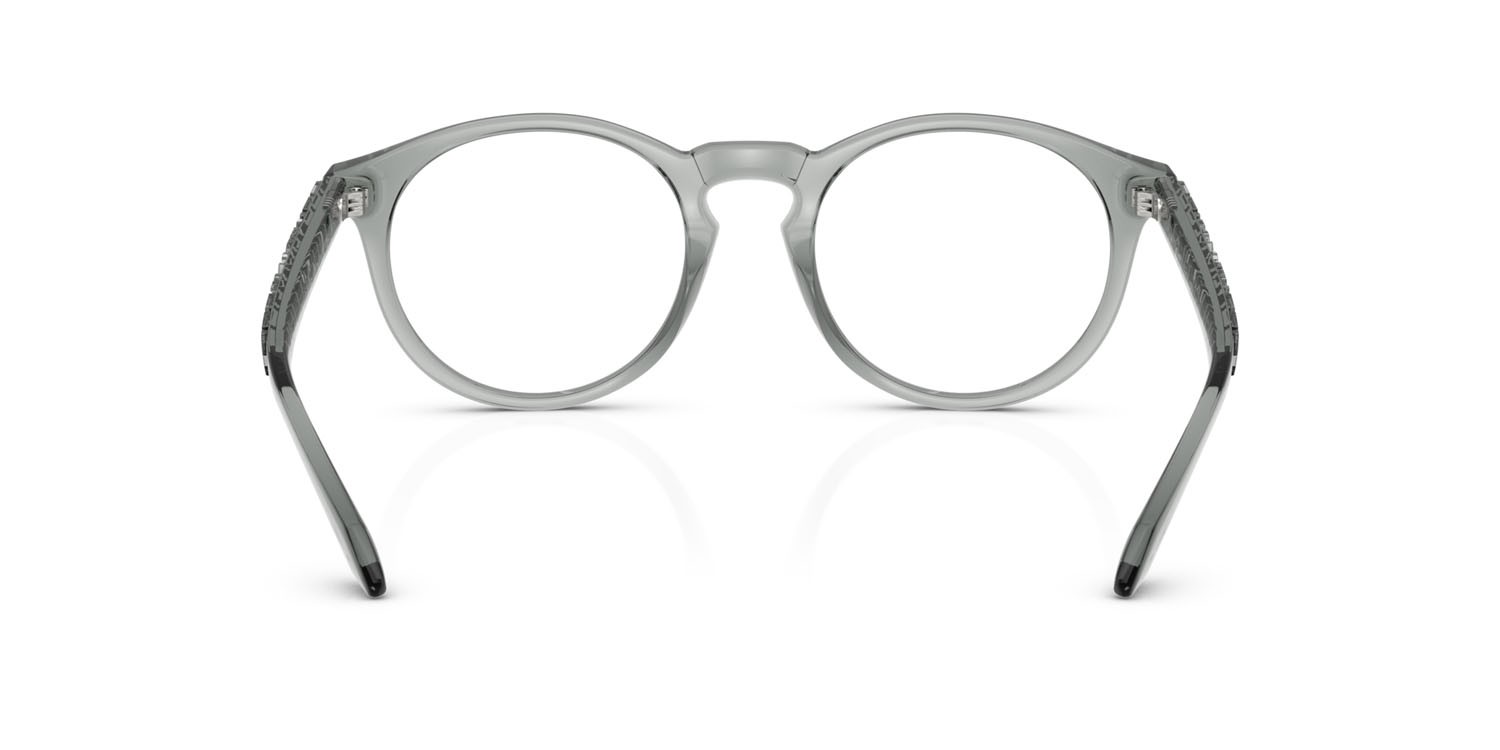 Occhiali da vista Versace VE 3355U (5453) colore grigio trasparente forma pantos lenti lente demo