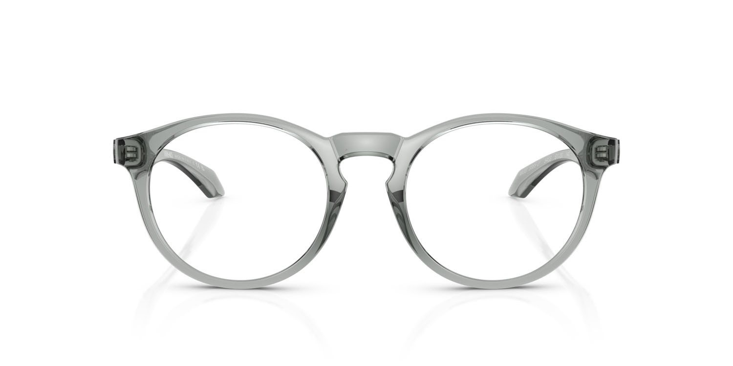 Occhiali da vista Versace VE 3355U (5453) colore grigio trasparente forma pantos lenti lente demo