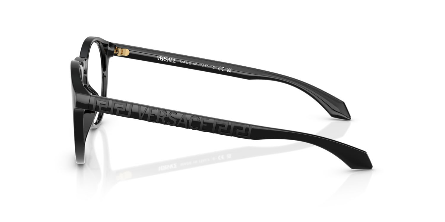 Occhiali da vista Versace VE 3355U (GB1) colore nero forma pantos lenti lente demo