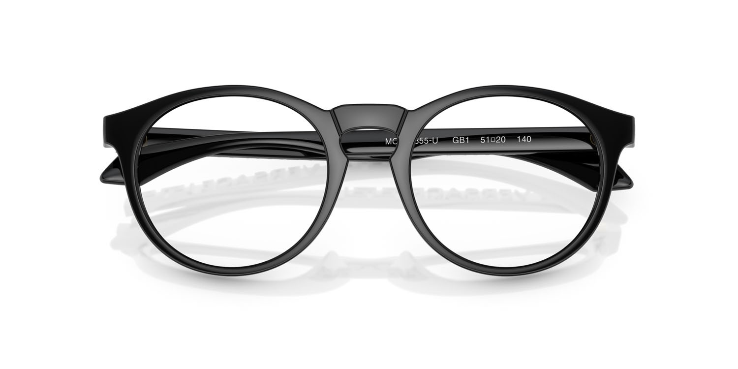 Occhiali da vista Versace VE 3355U (GB1) colore nero forma pantos lenti lente demo