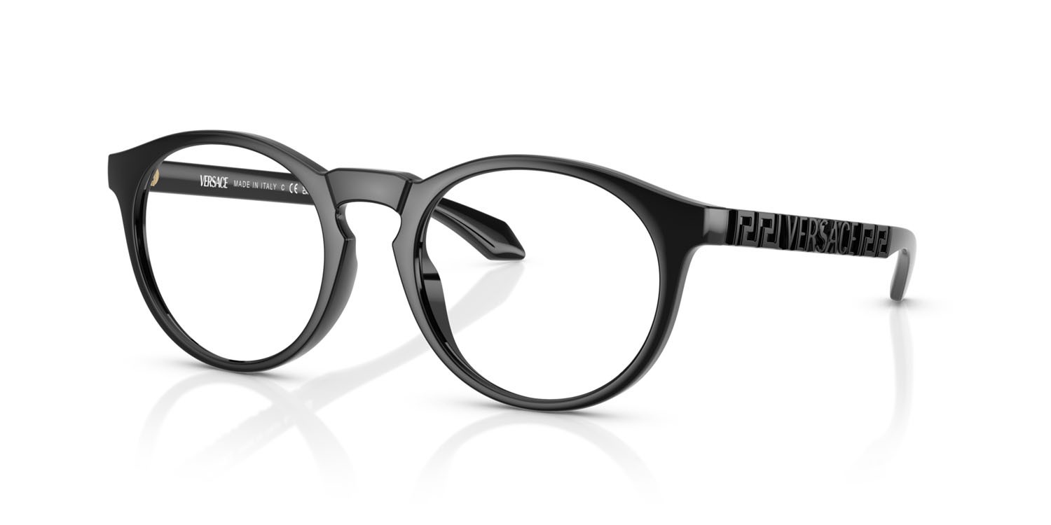 Occhiali da vista Versace VE 3355U (GB1) colore nero forma pantos lenti lente demo