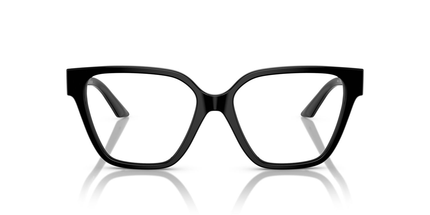 Occhiali da vista Versace VE 3358B (GB1) colore nero forma irregolare lenti lente demo