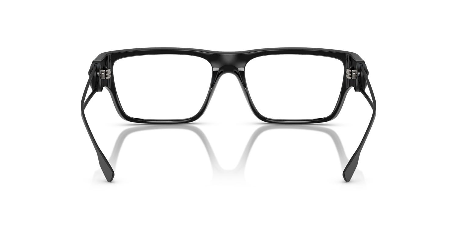 Occhiali da vista Versace VE 3359 (5360) colore nero opaco forma rettangolare lenti lente demo