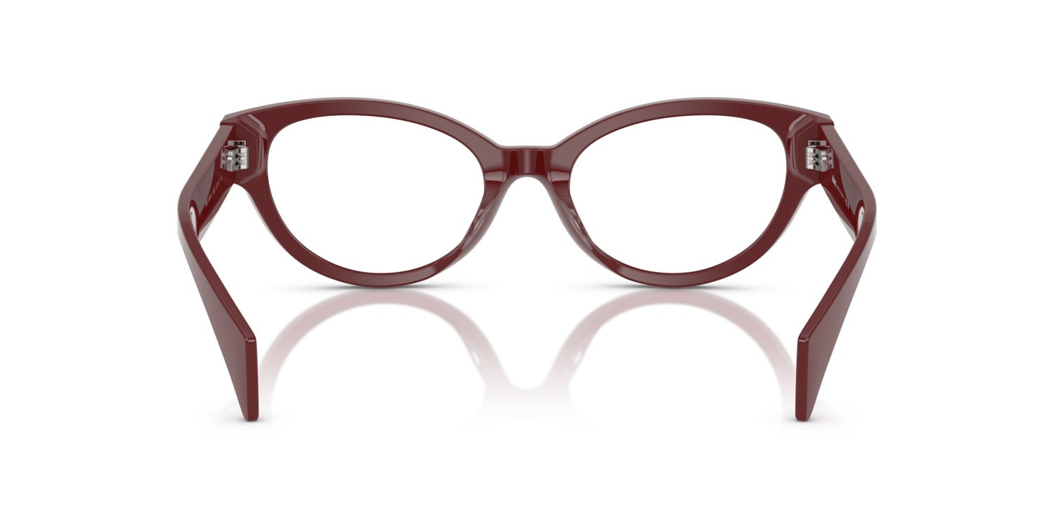 Occhiali da vista Versace VE 3361U (5487) colore bordeaux forma cat eye lenti lente demo