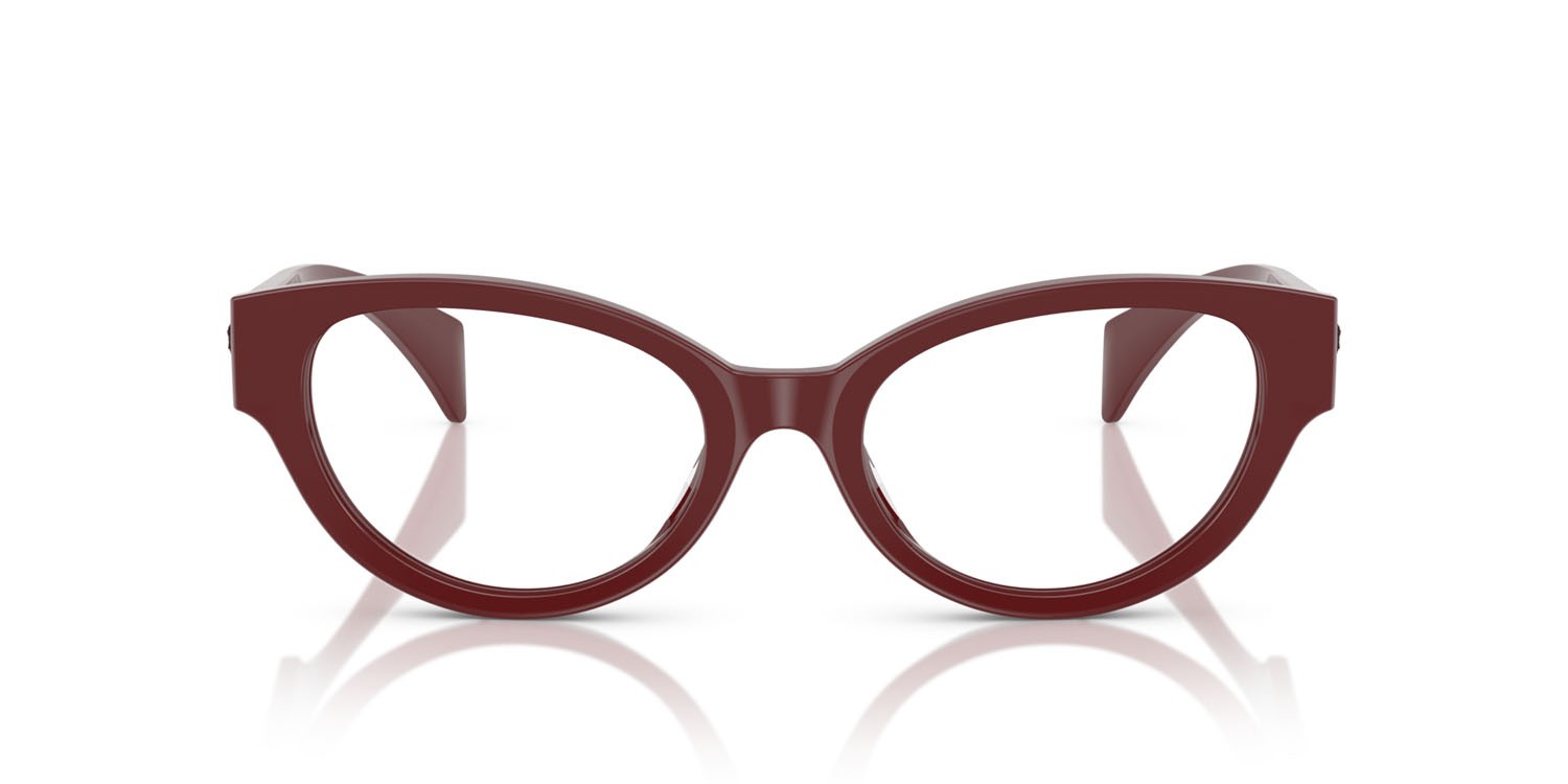 Occhiali da vista Versace VE 3361U (5487) colore bordeaux forma cat eye lenti lente demo