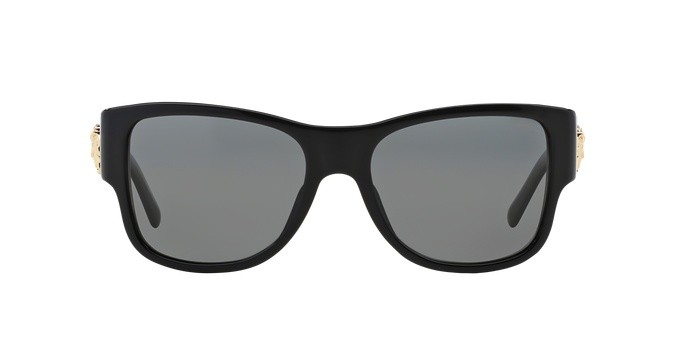 Sunglasses Versace VE 4275 (GB1/81) color black shape square lenses polar grey