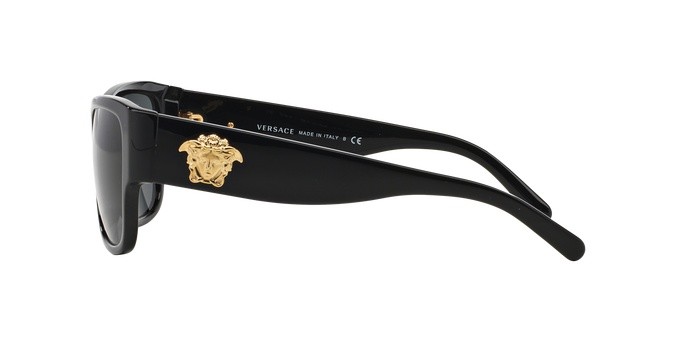 Occhiali da sole Versace VE 4275 (GB1/87) colore black forma quadrato lenti gray