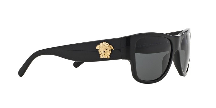Occhiali da sole Versace VE 4275 (GB1/87) colore black forma quadrato lenti gray