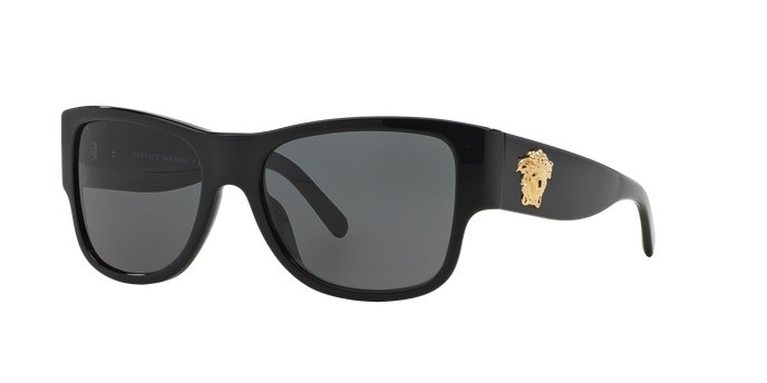 Occhiali da sole Versace VE 4275 (GB1/87) colore black forma quadrato lenti gray