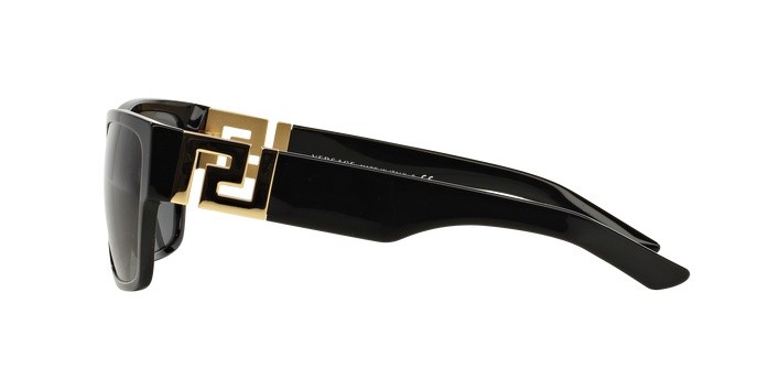 Occhiali da sole Versace Greca VE 4296 (GB1/87) colore black forma quadrato lenti gray