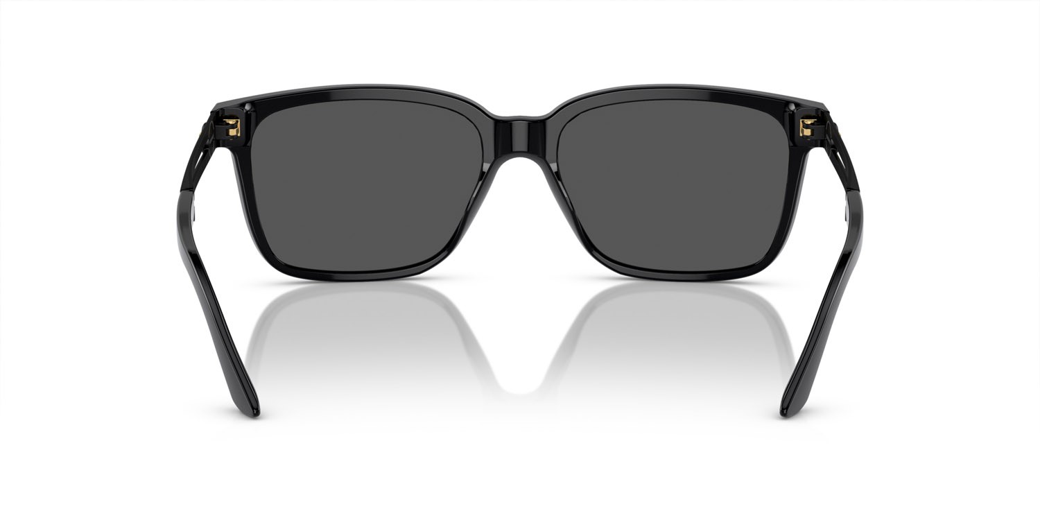 Occhiali da sole Versace VE 4307 (533287) colore nero forma quadrato lenti grigio scuro