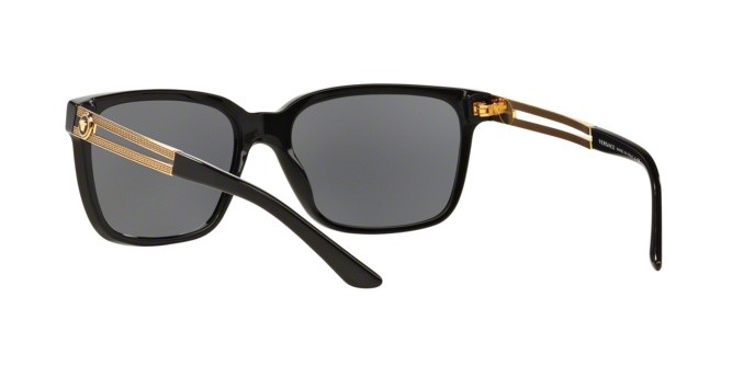 Occhiali da sole Versace Squadrati V-Vanitas VE 4307 (GB1/87) colore black forma quadrato lenti grey