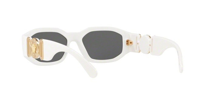 Occhiali da sole Versace Medusa Biggie VE 4361 (401/87) colore white forma irregolare lenti grey