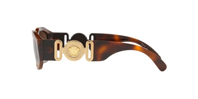 Occhiali da sole Versace Medusa Biggie VE 4361 (521773) colore havana forma irregolare lenti brown