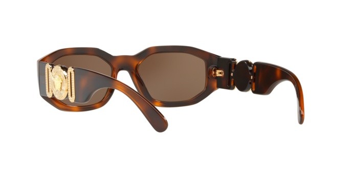 Occhiali da sole Versace Medusa Biggie VE 4361 (521773) colore havana forma irregolare lenti brown
