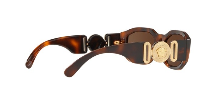 Occhiali da sole Versace Medusa Biggie VE 4361 (521773) colore havana forma irregolare lenti brown