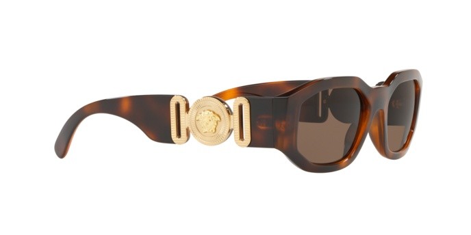 Occhiali da sole Versace Medusa Biggie VE 4361 (521773) colore havana forma irregolare lenti brown