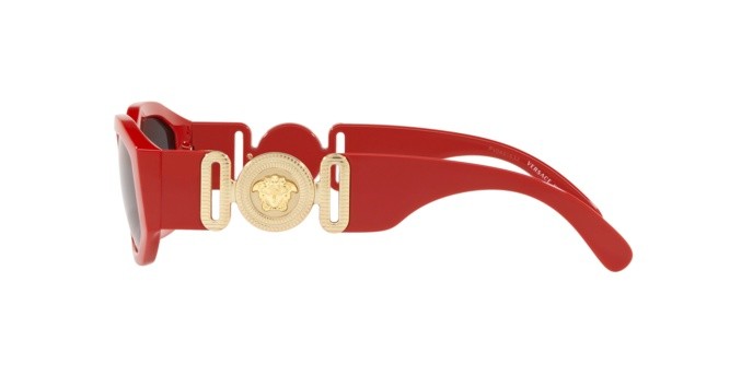 Occhiali da sole Versace Medusa Biggie VE 4361 (533087) colore red forma irregolare lenti grey