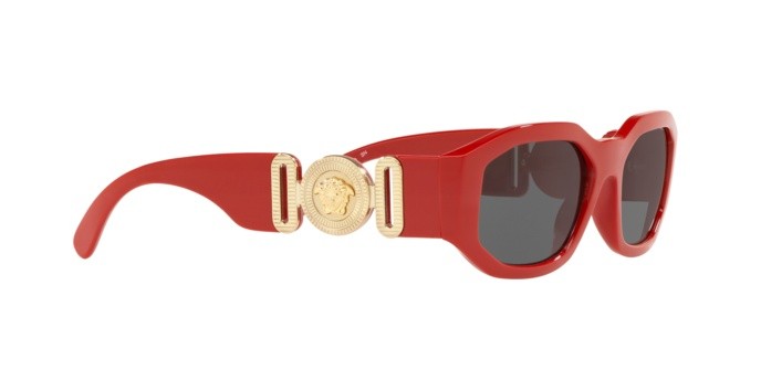 Occhiali da sole Versace Medusa Biggie VE 4361 (533087) colore red forma irregolare lenti grey