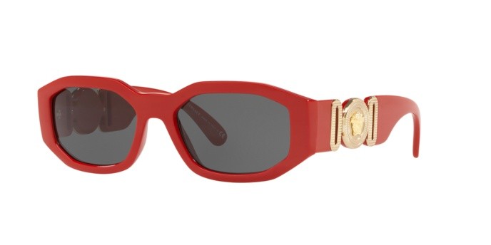Occhiali da sole Versace Medusa Biggie VE 4361 (533087) colore red forma irregolare lenti grey