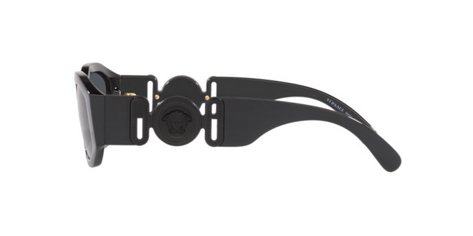 Occhiali da sole Versace VE 4361 (536087) colore black forma irregolare lenti dark grey