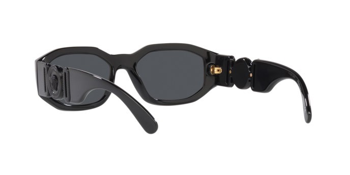 Occhiali da sole Versace VE 4361 (536087) colore black forma irregolare lenti dark grey